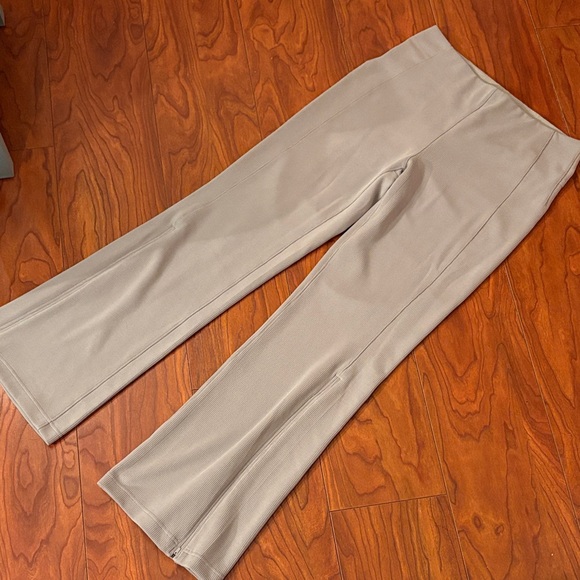 lululemon athletica Pants - Lululemon Ribbed Softstreme High Rise Zip Leg Pants